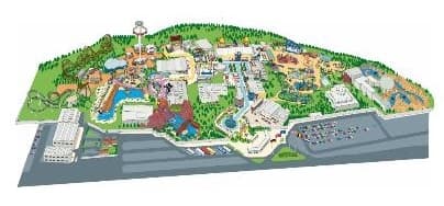 Movie Park Germany Route